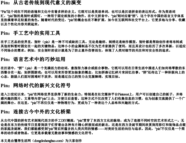 pin的拼音字