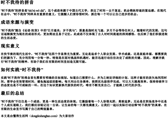时不我待的拼音.docx免费下载(word版可打印)