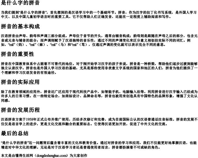 是什么字的拼音.docx免费下载(word版可打印)