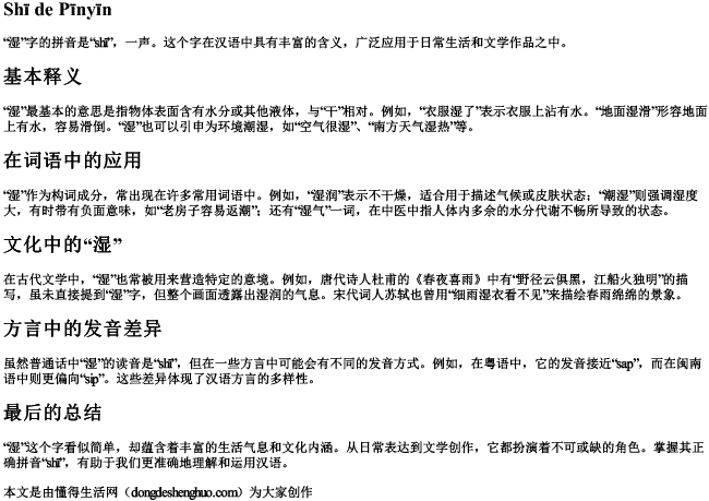 湿!的拼音.docx免费下载(word版可打印)